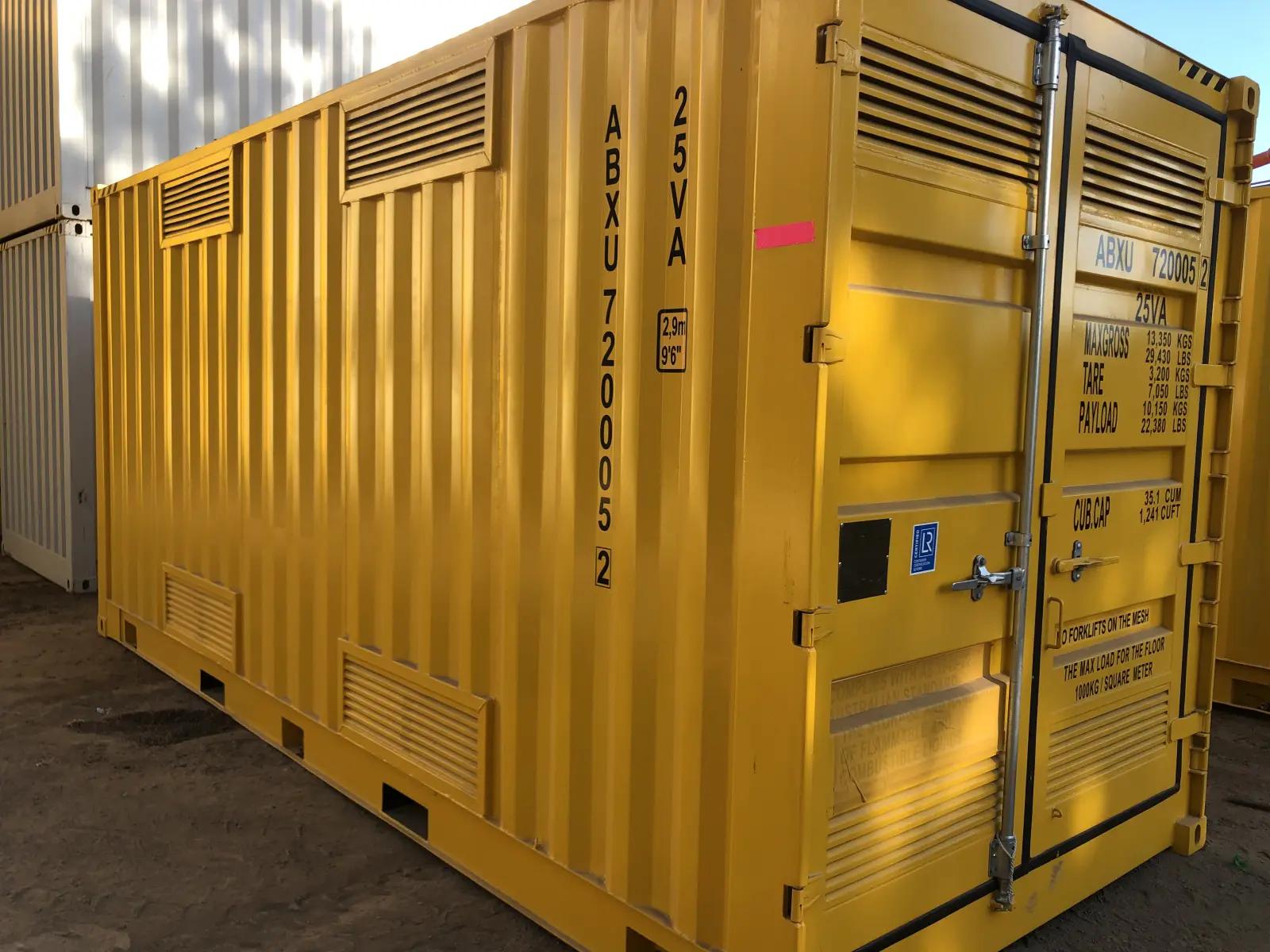 20ft Dangerous Goods Shipping Container w' Side Opening