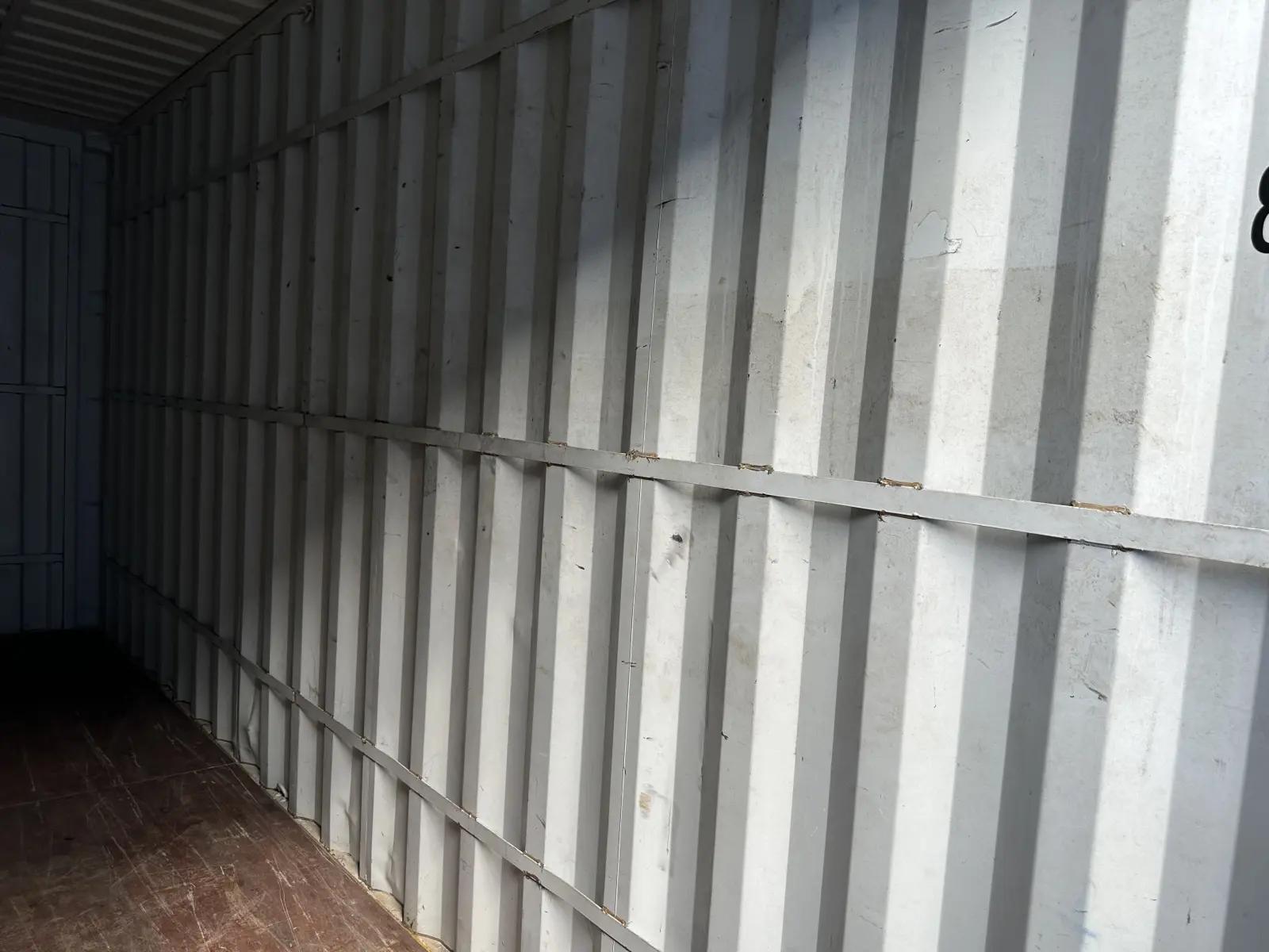 20ft High Cube Shipping Container w' Tie Rails