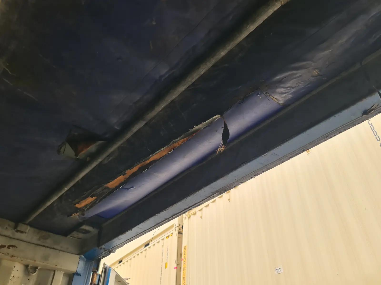 Used 20ft High Cube Open Top Container w' Tarp And Bows