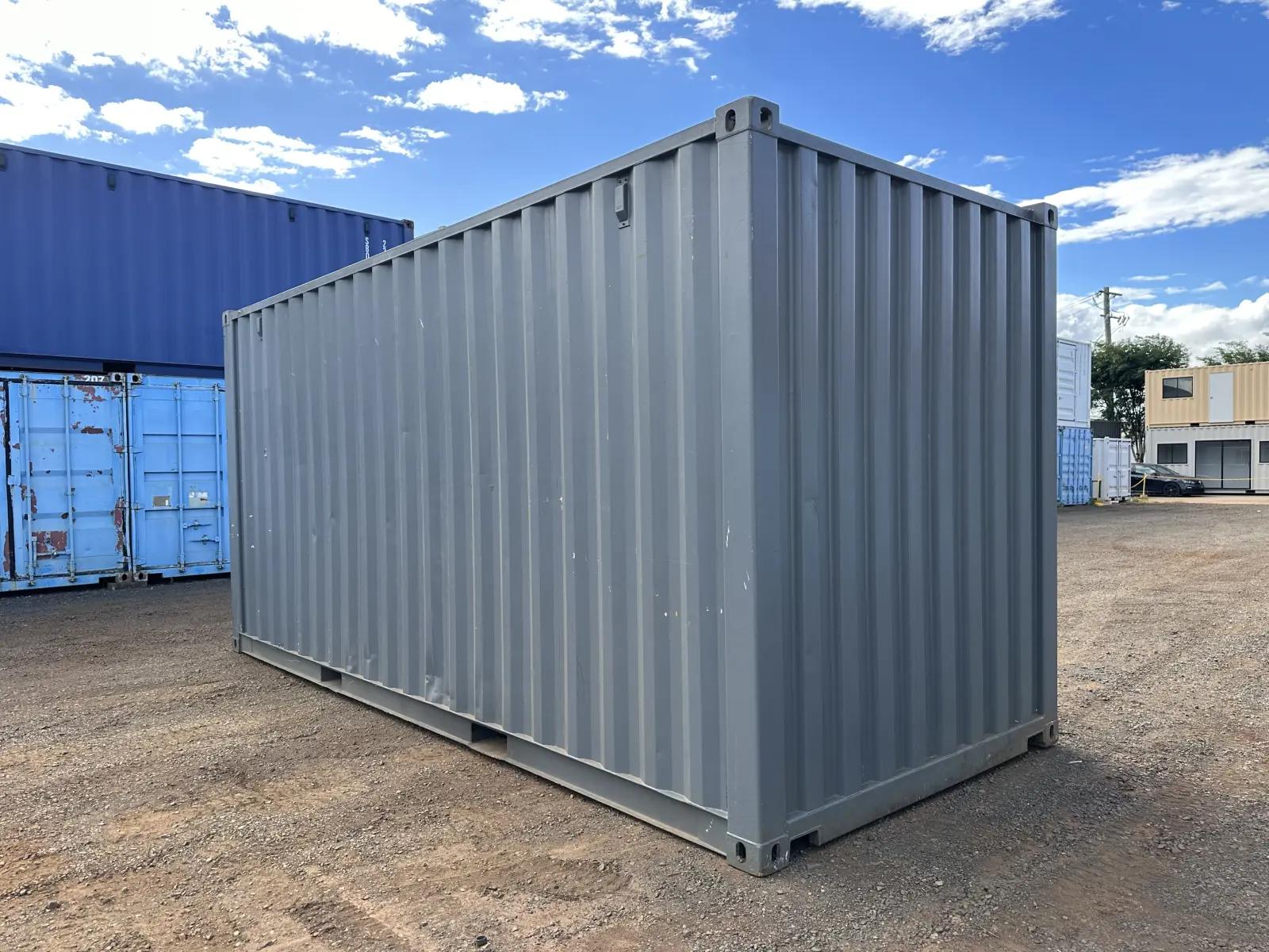 20ft High Cube Shipping Container w' Tie Rails