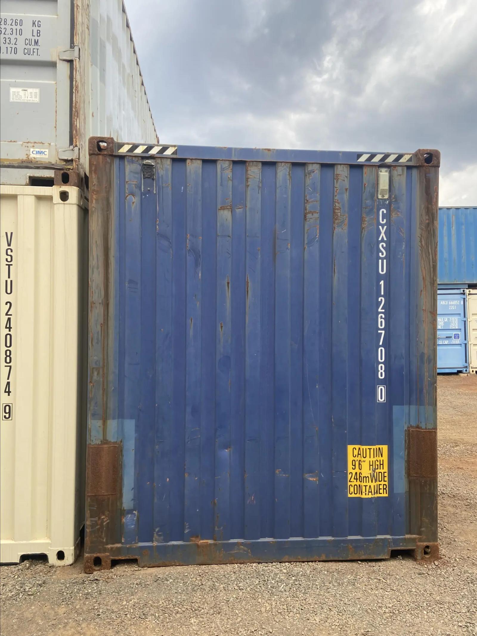 Used 20ft High Cube Bulker w' Steel Floor