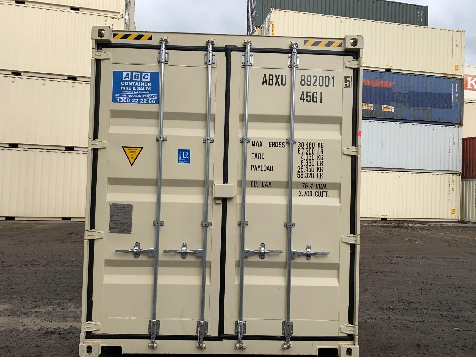40ft High Cube Shipping Container w' Steel Floor
