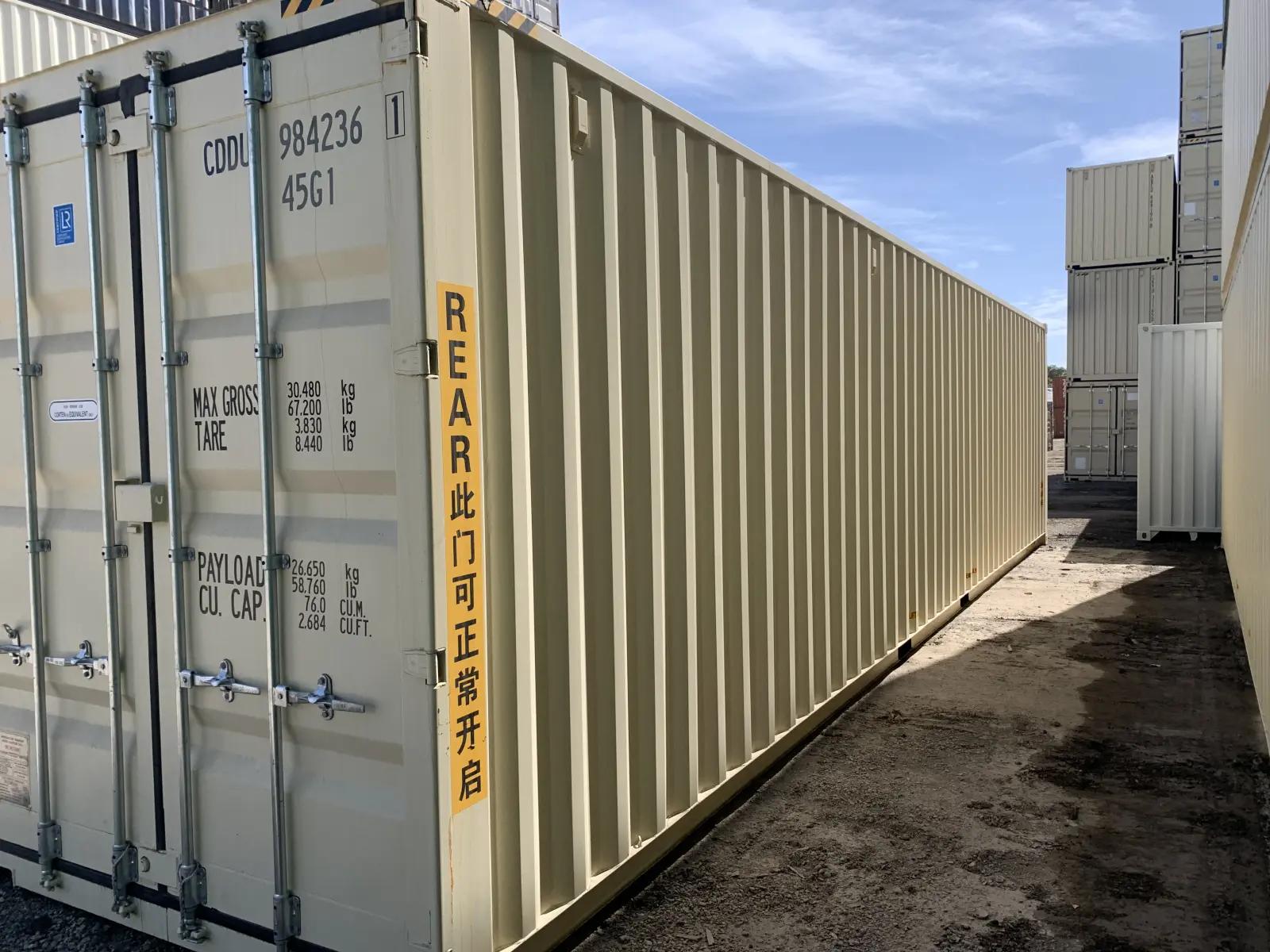 40ft High Cube Shipping Container w' Doors Both Ends