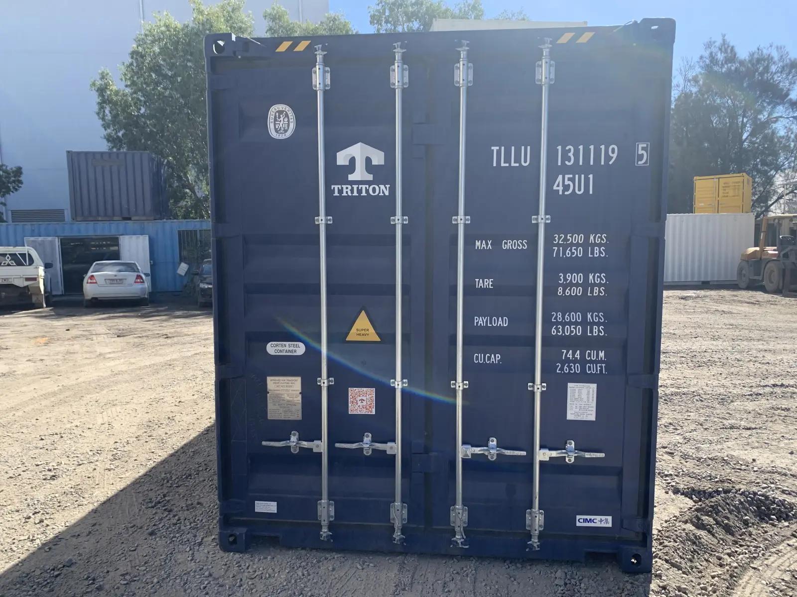 40ft High Cube Open Top Container w' Tarp And Bows