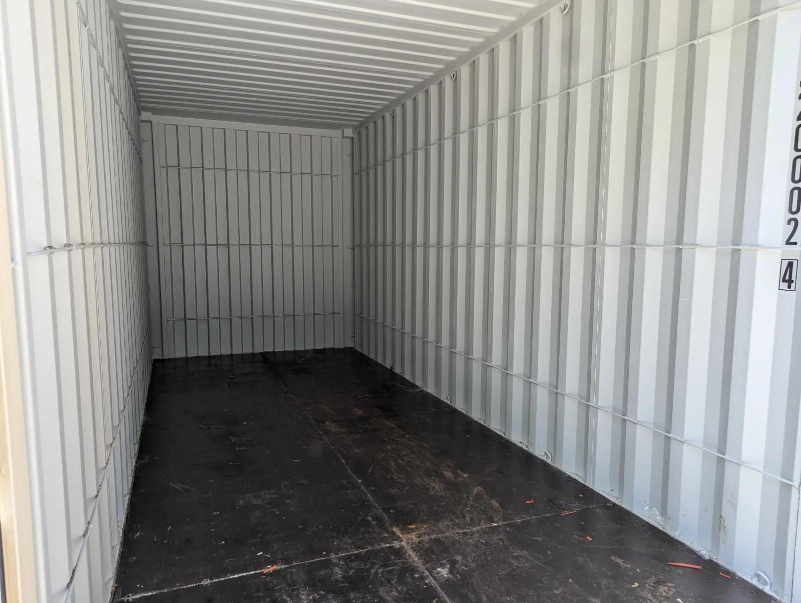 20ft High Cube Shipping Container w' Tie Rails