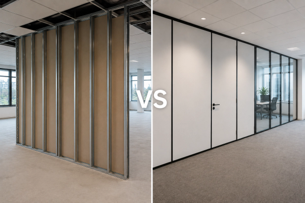 Metal stud wand VS Systeemwand