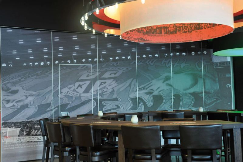 Mobiele paneelwand met custom print — FC Twente