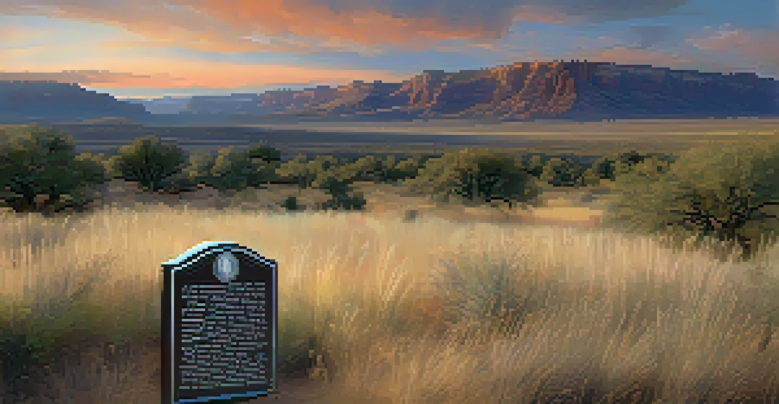 A close-up of a historical marker on Utah's pioneer trail, with inscriptions about pioneers and a blurred trail in the background.