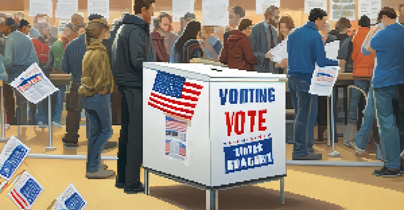 A ballot being inserted into a voting box at a Utah polling station.