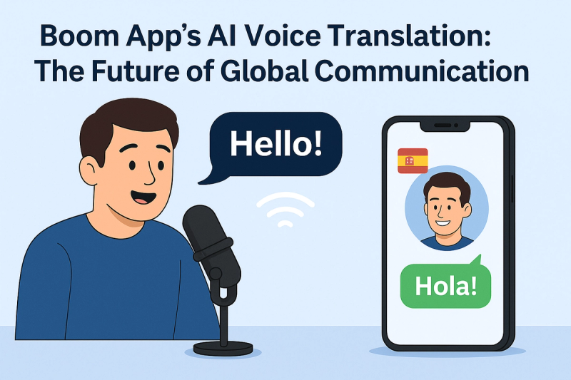 Boom App’s AI Voice Translation