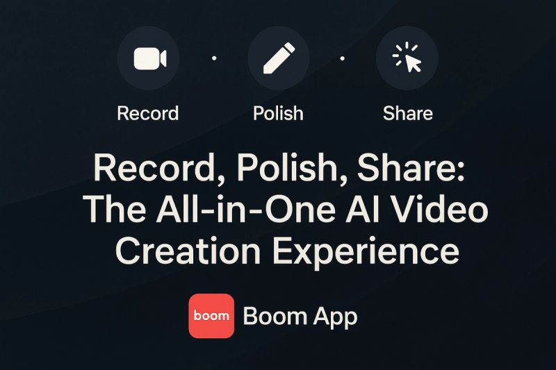 All-in-One AI Video Creation Experience with Boom App
