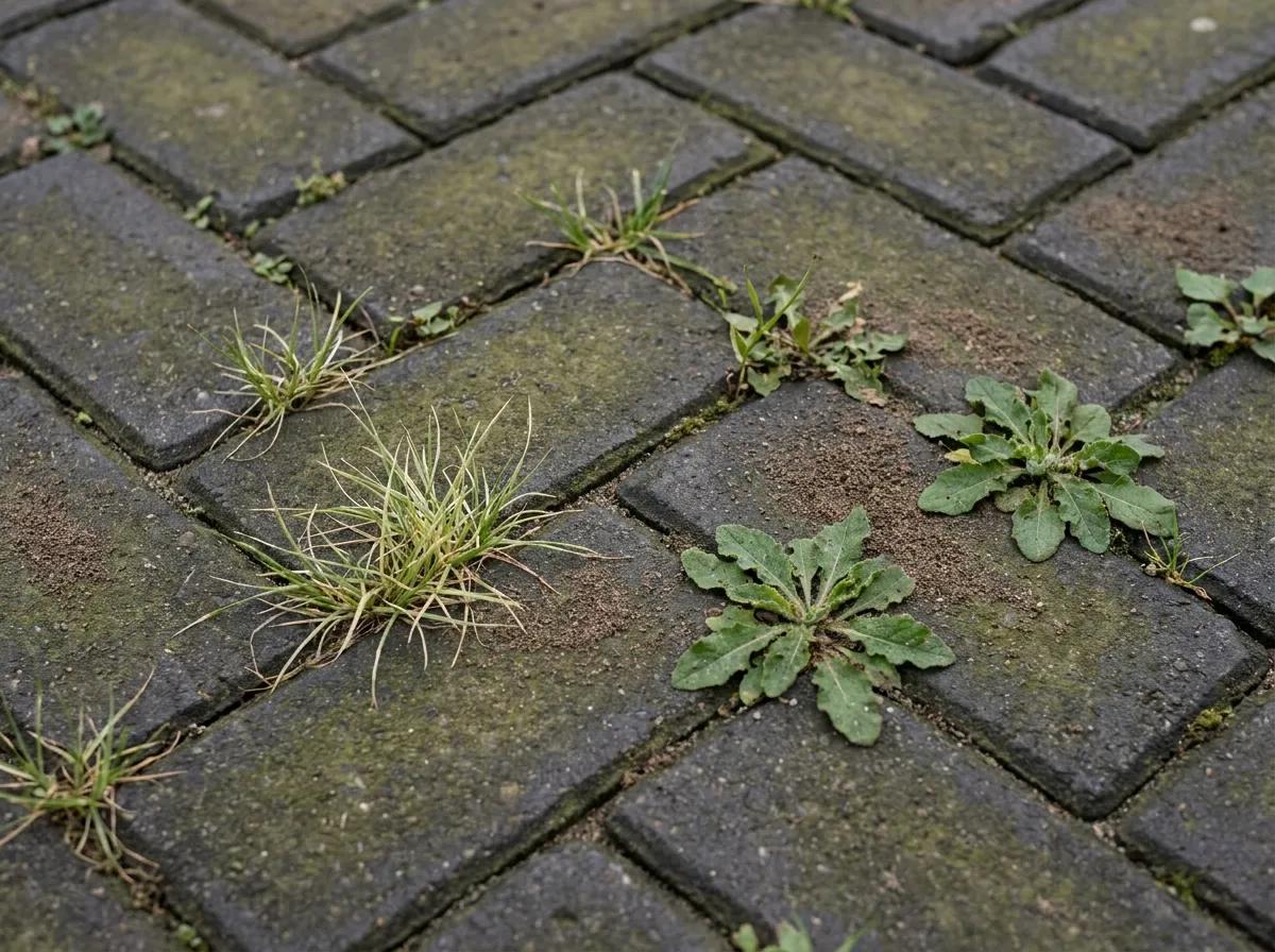 Onkruid in de voegen