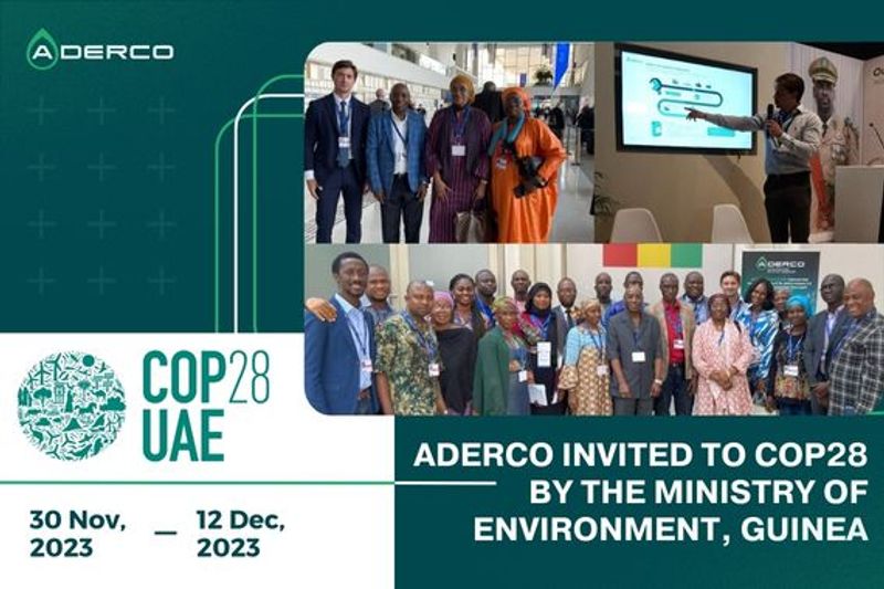 Aderco invited to attend COP28 by the Ministry of Environment, Guinea
