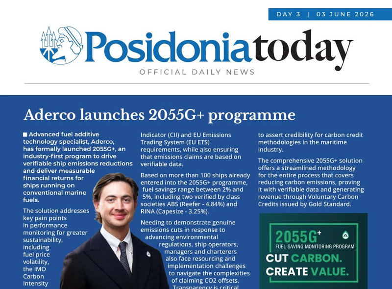 Aderco launches 2055G+ programme in Posidonia Today