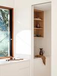 Warm oak joinery detail in afternoon light