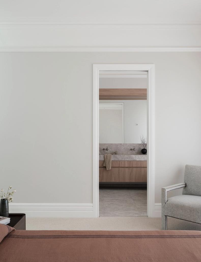 The master bedroom looking through to the ensuite