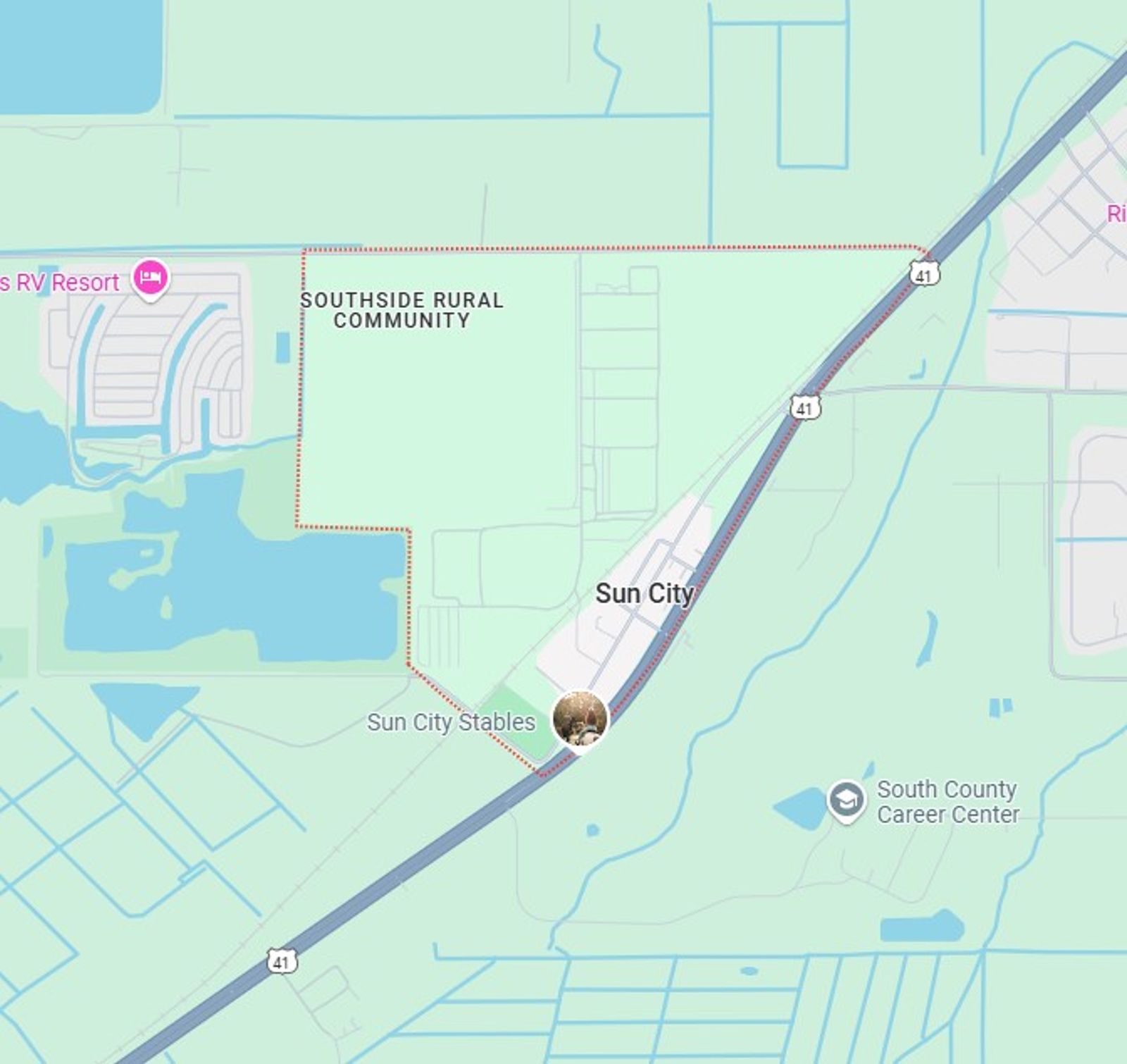 Map of Sun City
