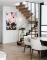 Melbourne Builder, Thomas Archer Designed Feature Staircase with Statement Artwork