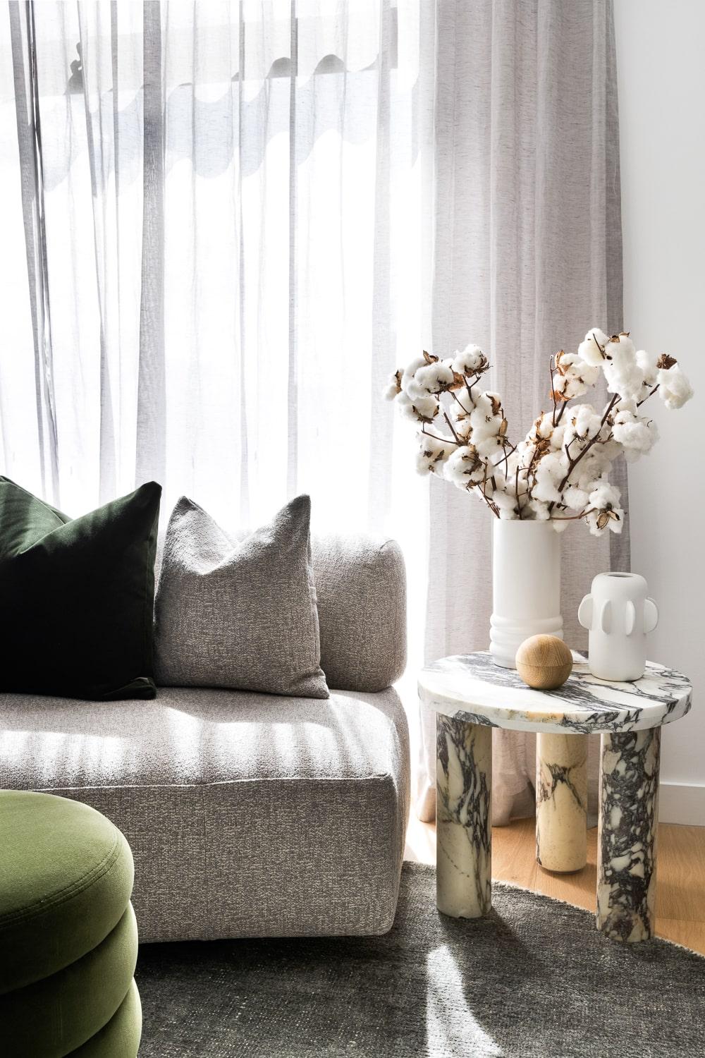 Thomas Archer Architecturally Designed Study Space with Soft Sheers and Modern Styling