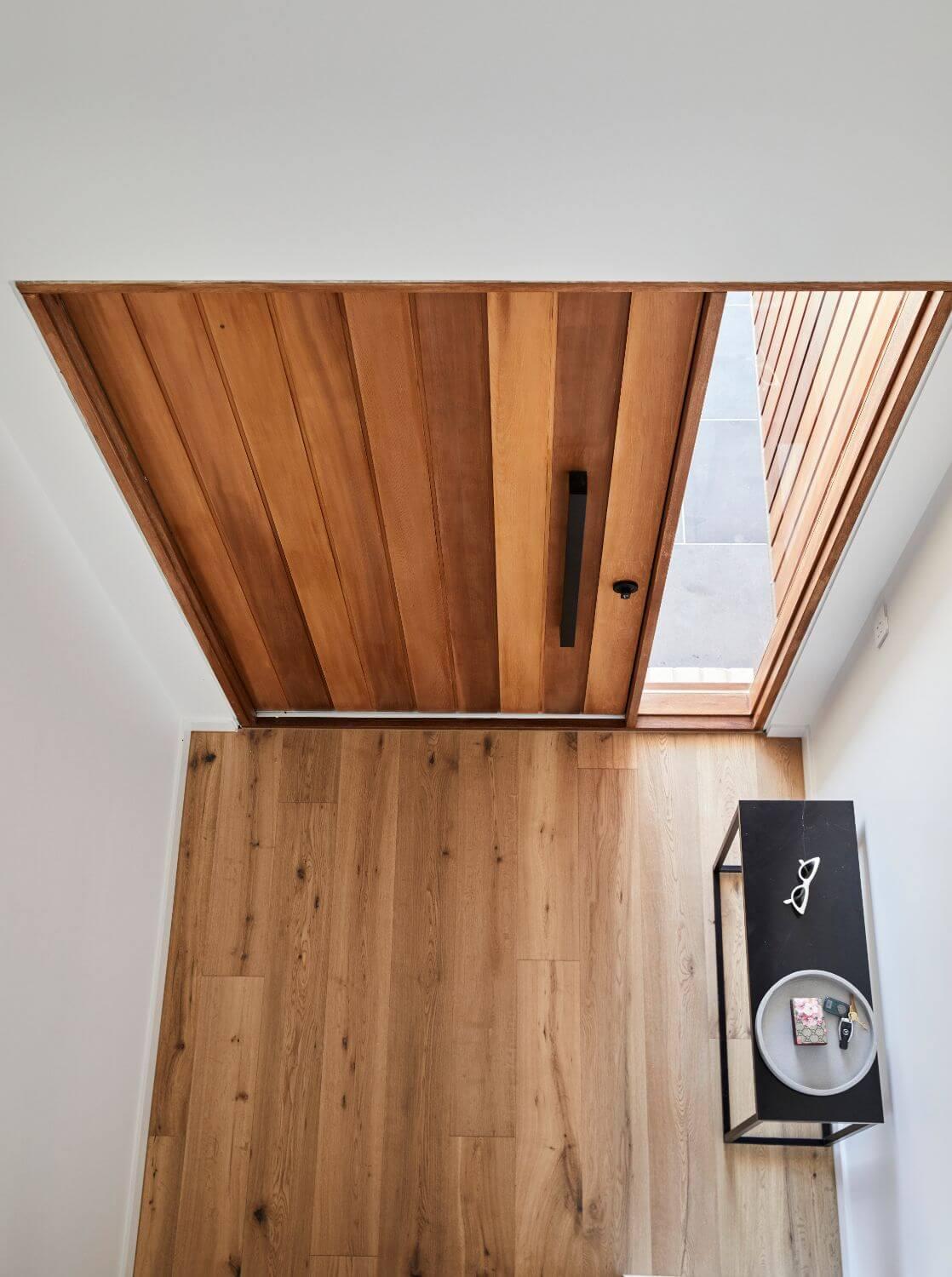 Warm Timber Pivot Door