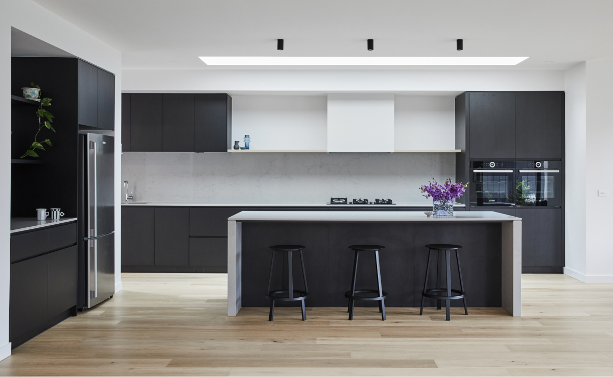 Modern monochromatic kitchen 