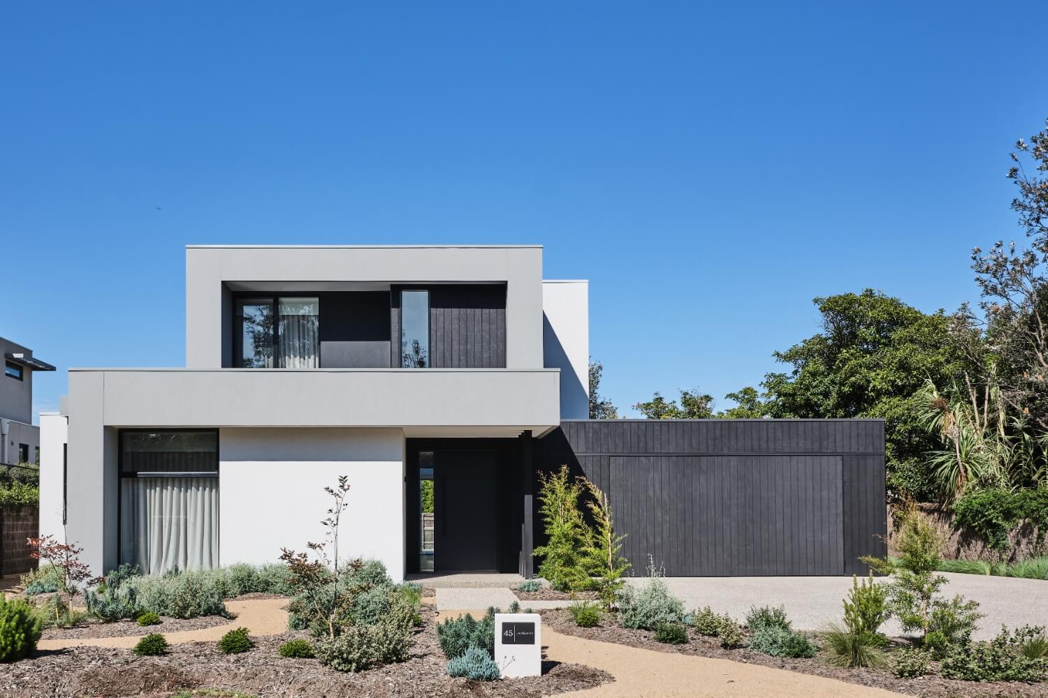 Beachside Contemporary Facade And Native Landscaping In Somers