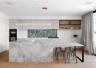 Modern Kitchen with large stone island bench