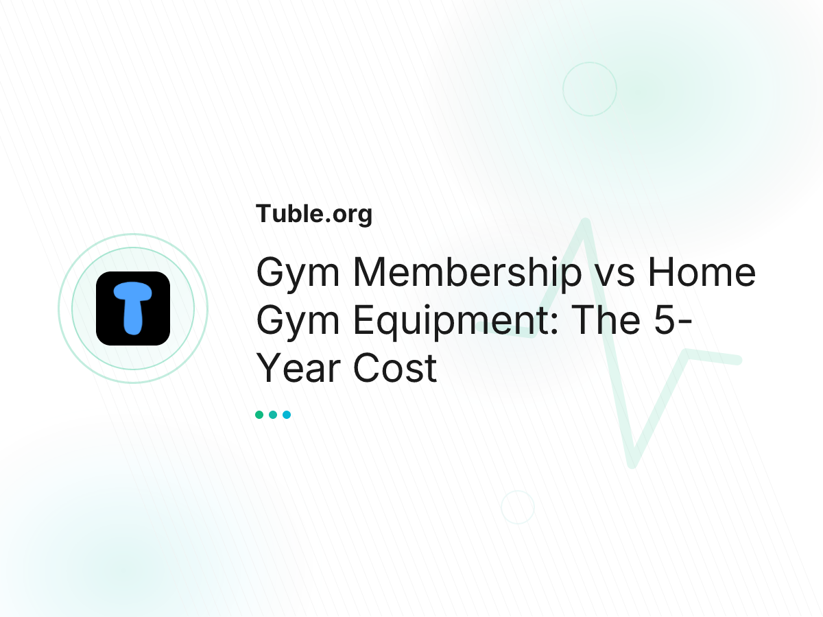 Gym Membership vs Home Gym Equipment: The 5-Year Cost