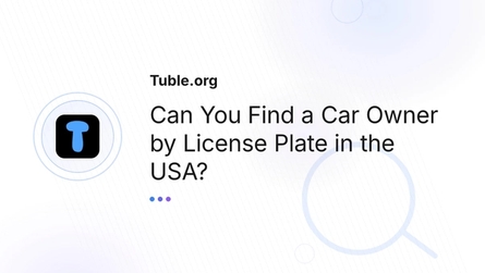 Can You Find a Car Owner by License Plate in the USA?