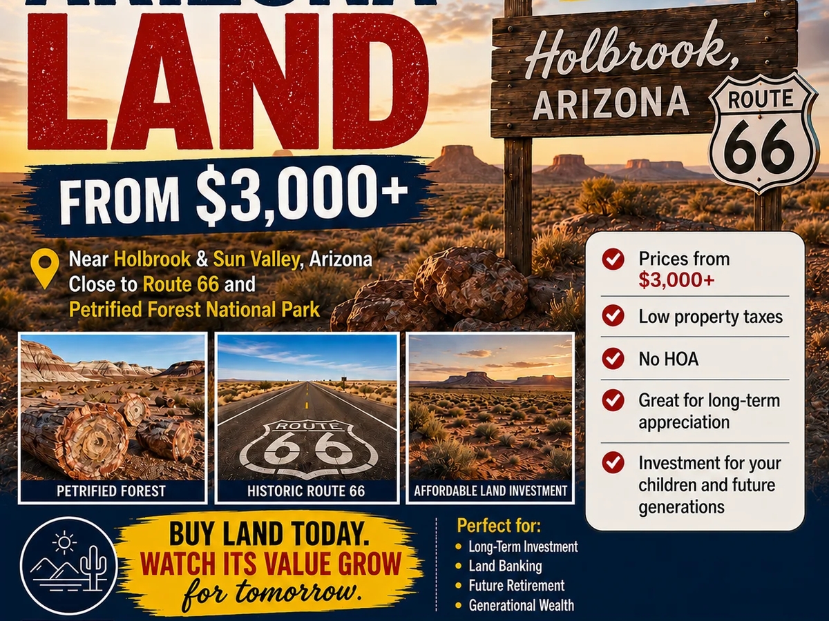 Own Arizona Land Starting at Just $3,000 – An Affordable Investment for Today and Future Generations | Selling a plot | Phoenix | Ad gallery (SEO) | 2