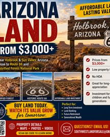 Own Arizona Land Starting at Just $3,000 – An Affordable Investment for Today and Future Generations