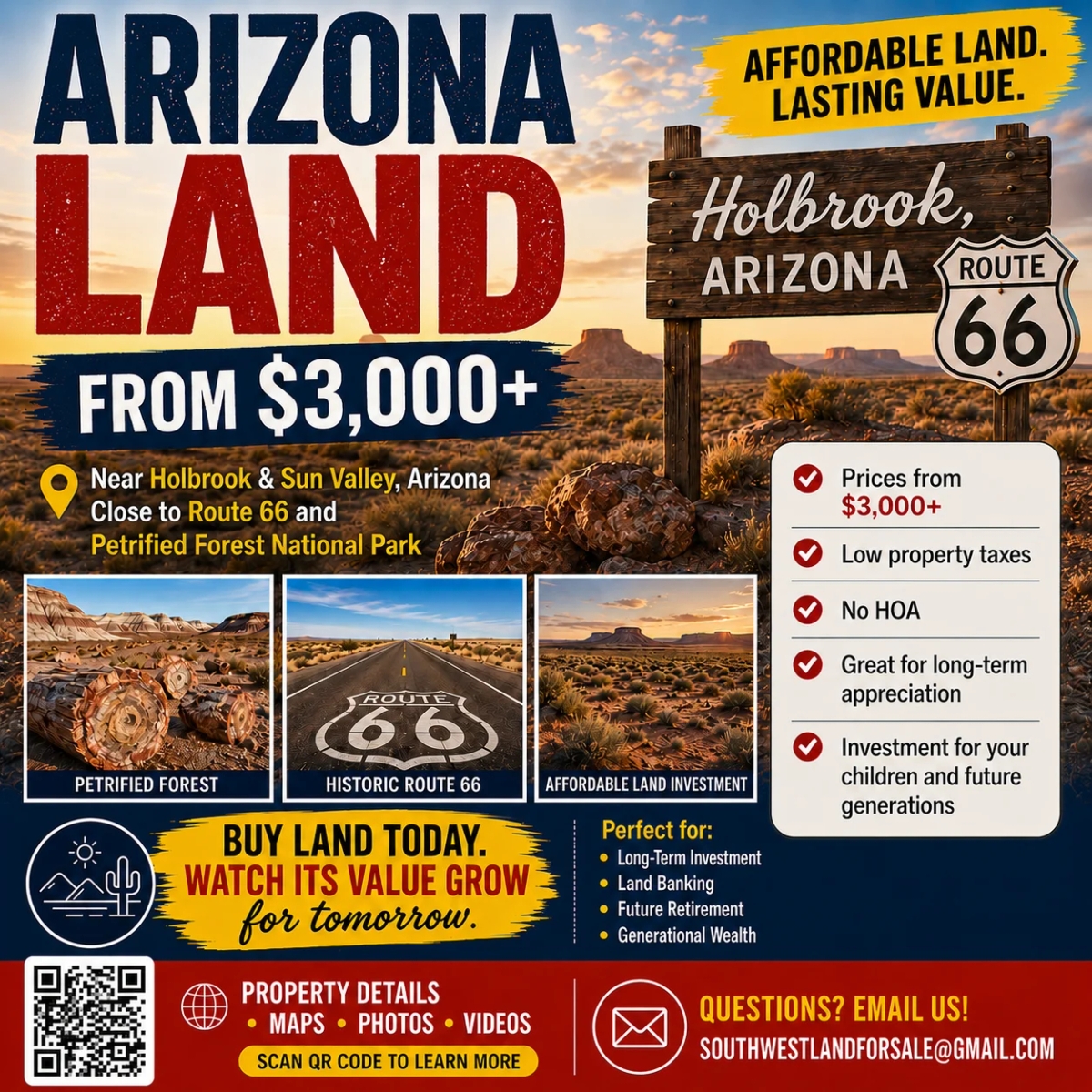 Own Arizona Land Starting at Just $3,000 – An Affordable Investment for Today and Future Generations | Selling a plot | Phoenix | Ad gallery (SEO) | 1