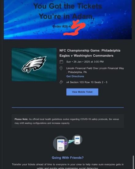 Free NFL championship tickets for sunday 26 game  | Sports events | Reading | 1