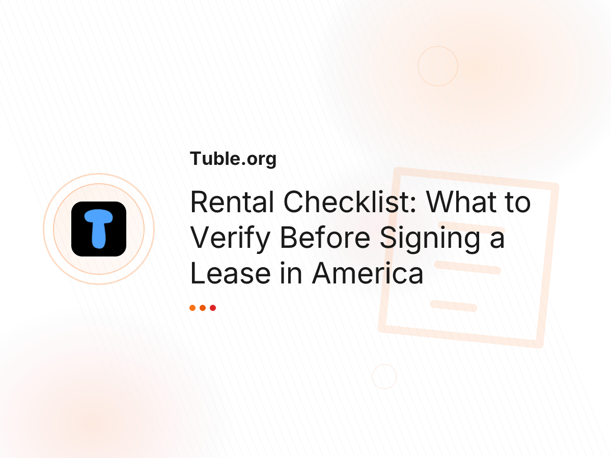 Rental Checklist: What to Verify Before Signing a Lease in America