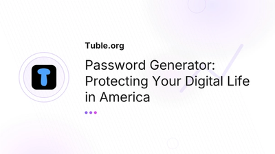 Password Generator USA — Secure Passwords | Tuble.org