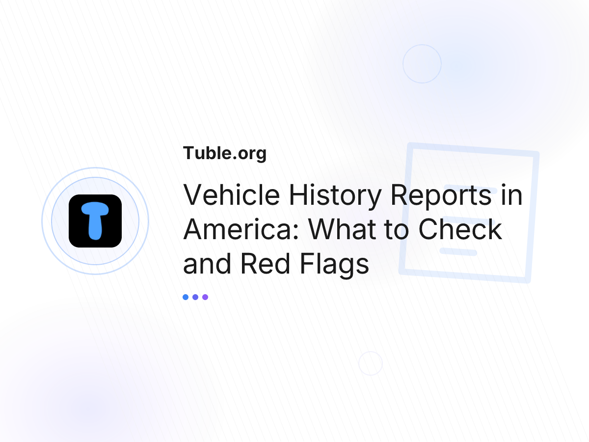 Vehicle History Reports in America: What to Check and Red Flags