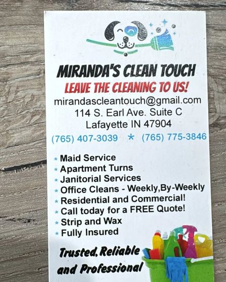 Miranda's Clean Touch | Other goods for home and garden | Indianapolis | 5