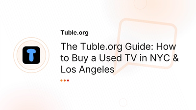Used TVs NYC & Los Angeles: 4K & Smart TV Guide | Tuble.org
