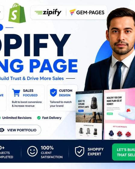 design high converting shopify landing page using pagefly gempages or zipify | Advertising and Marketing | Mesa | 3