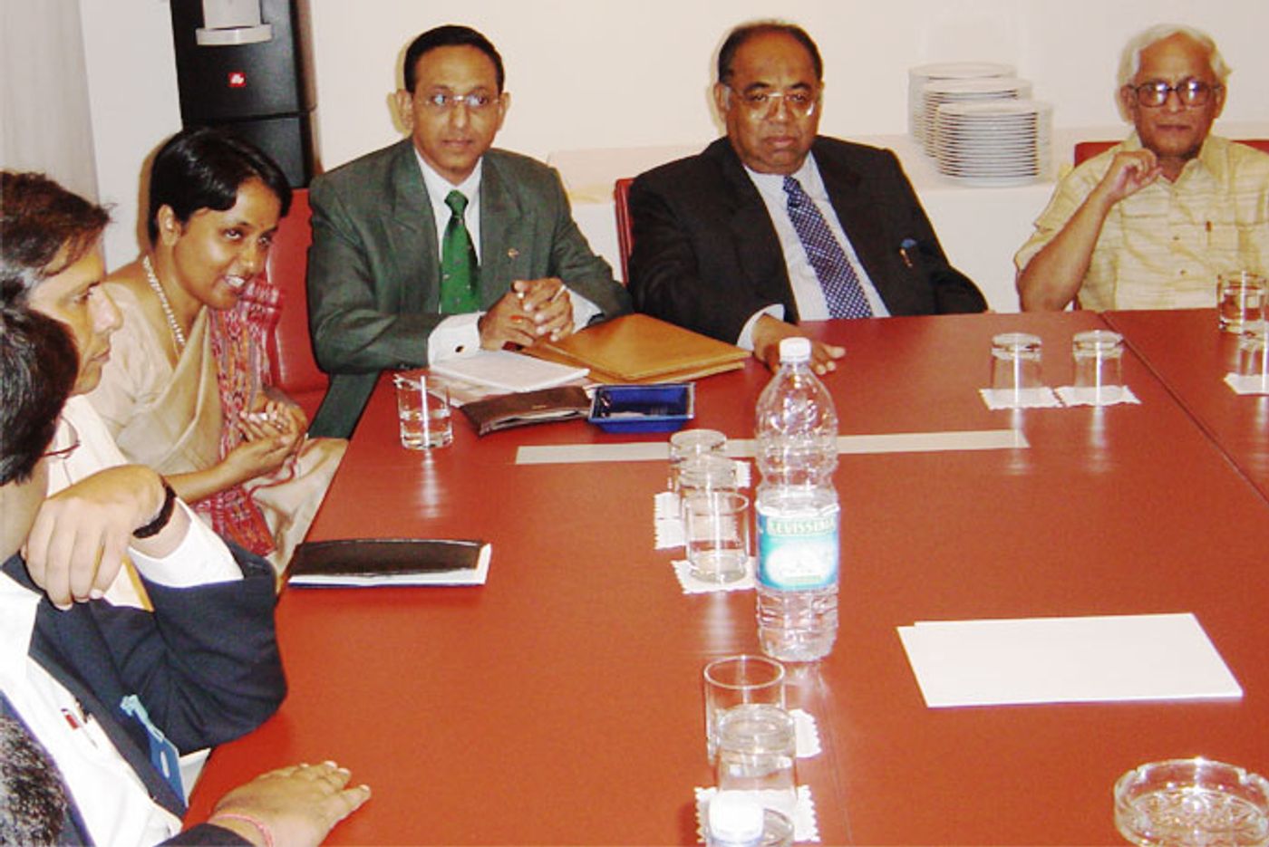 With H.E. Himachal Som, Indian Ambassador to Italy, and the CM, West Bengal