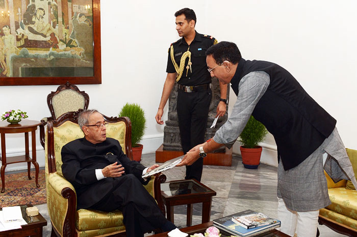 With Fmr. President Pranab Mukherjee