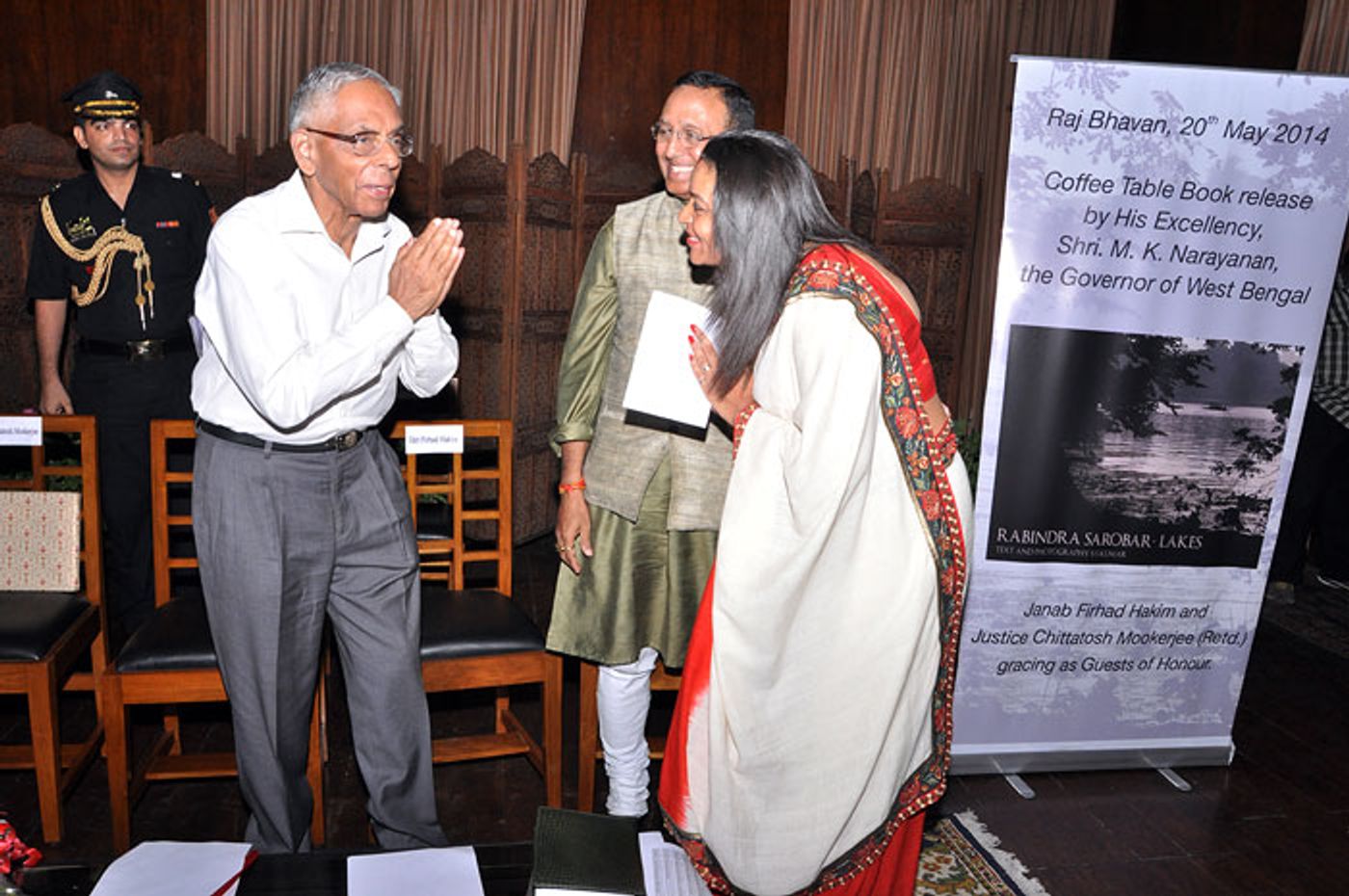 With H.E. Gov. M. K. Narayanan at Raj Bhavan