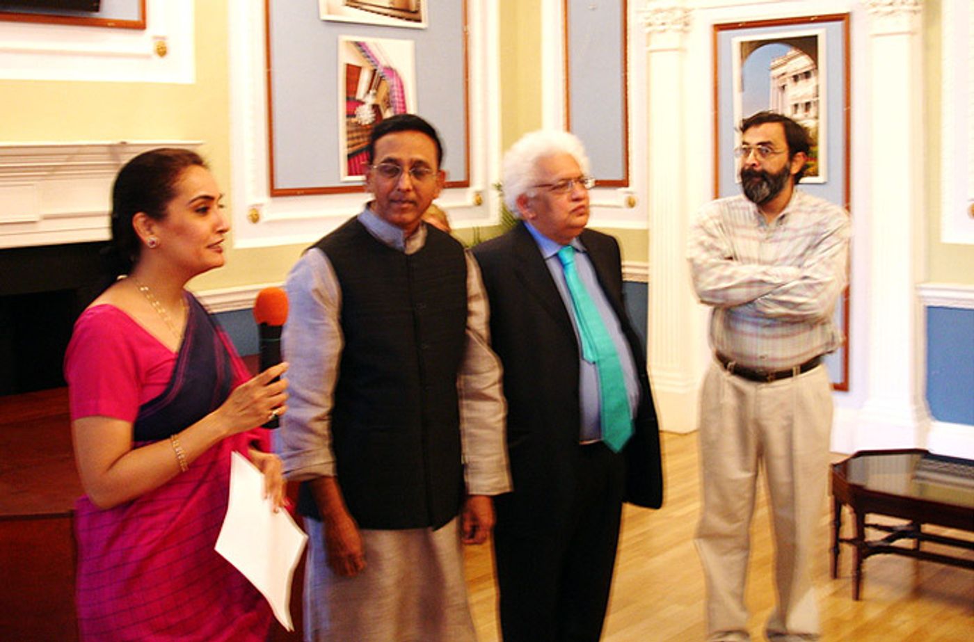 With Lord Meghnad Desai in London at his photo exhibition