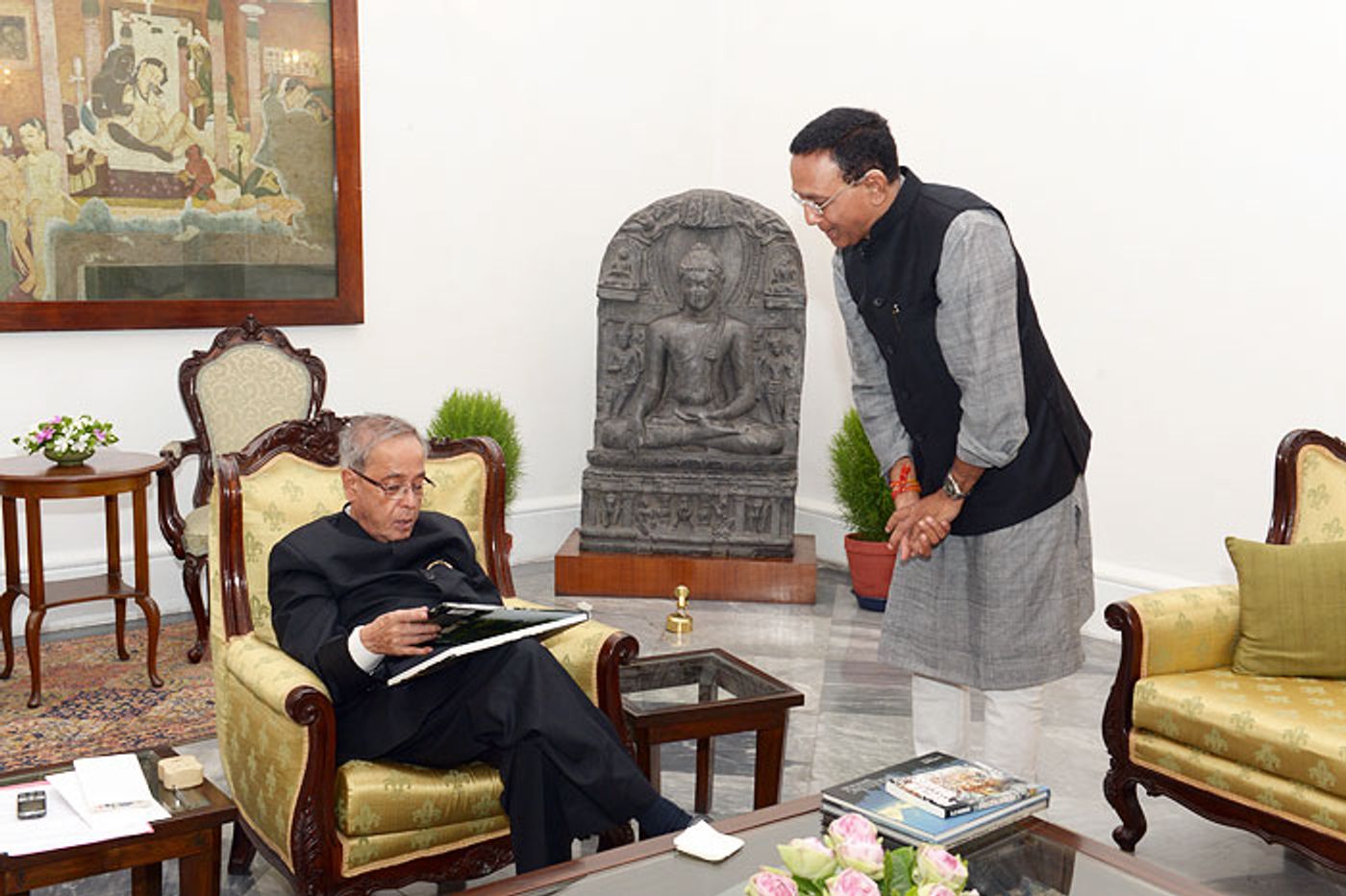 With Fmr. President Pranab Mukherjee