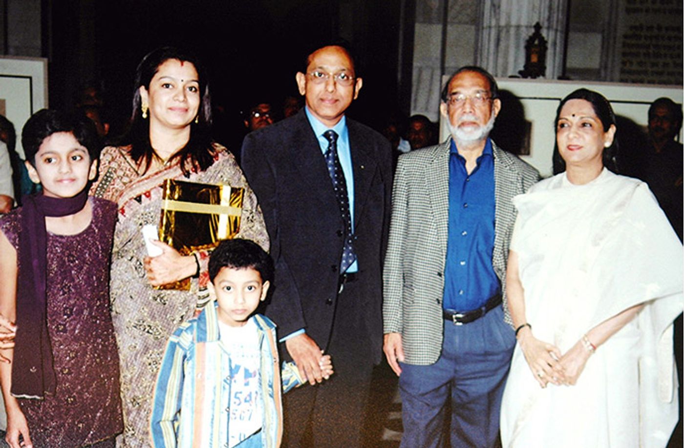Family members with the Governor of West Bengal