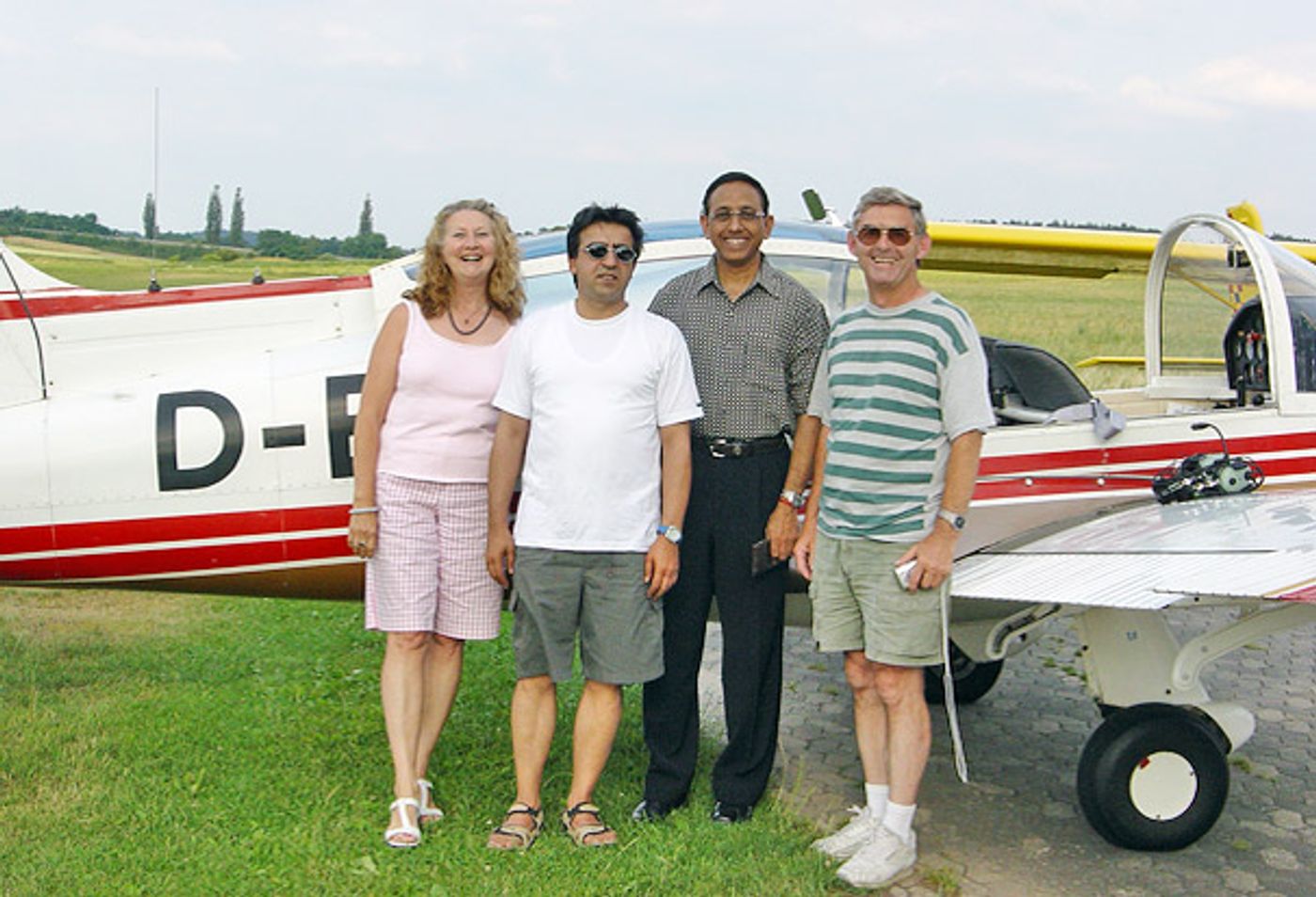 At the Nuremberg flying club with Rudiger Kraus