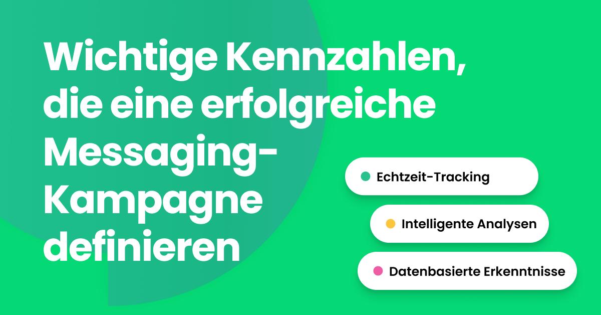 Visuelles Element mit Zielscheibe und Titel “Wichtige Kennzahlen für eine erfolgreiche Messaging-Kampagne