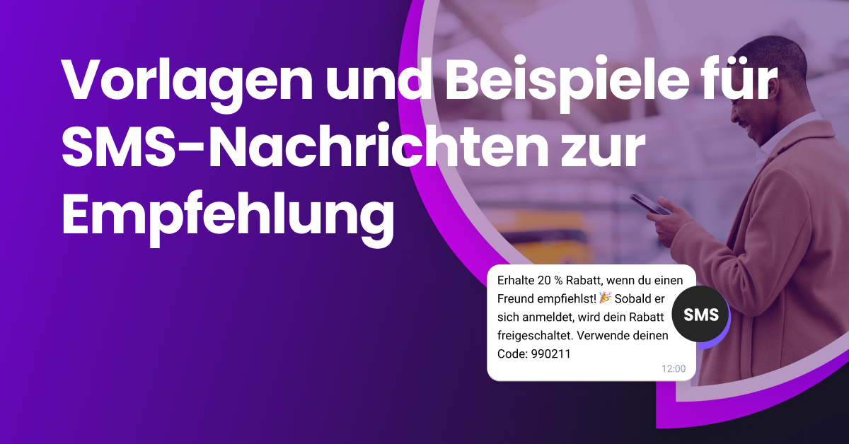 Ein Mädchen schaut auf ihr Telefon und liest eine Werbe-Empfehlungs-SMS