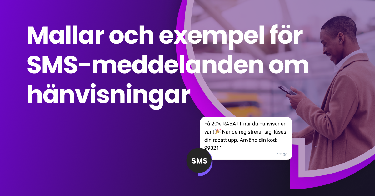 En flicka som tittar på sin telefon och läser ett reklam-sms