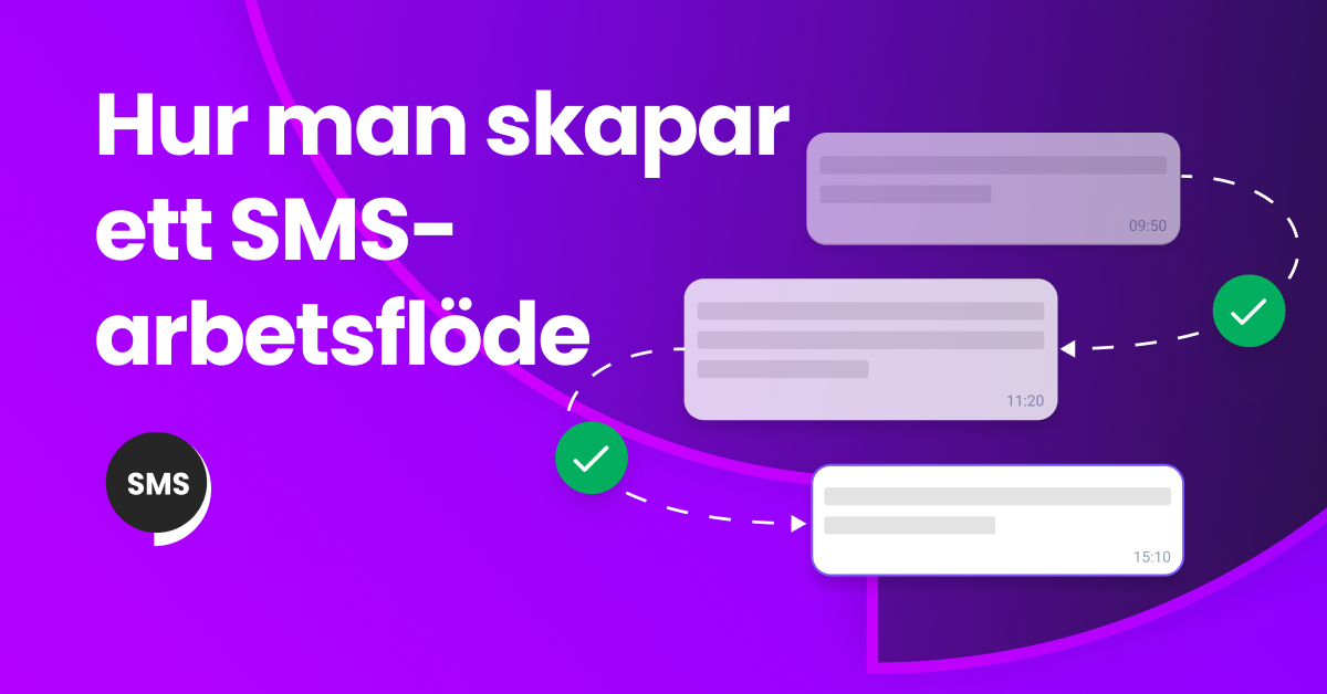 Bild av ett SMS-flödesdiagram